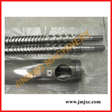 parallel double barrel screw for pvc pipe extrusion machine